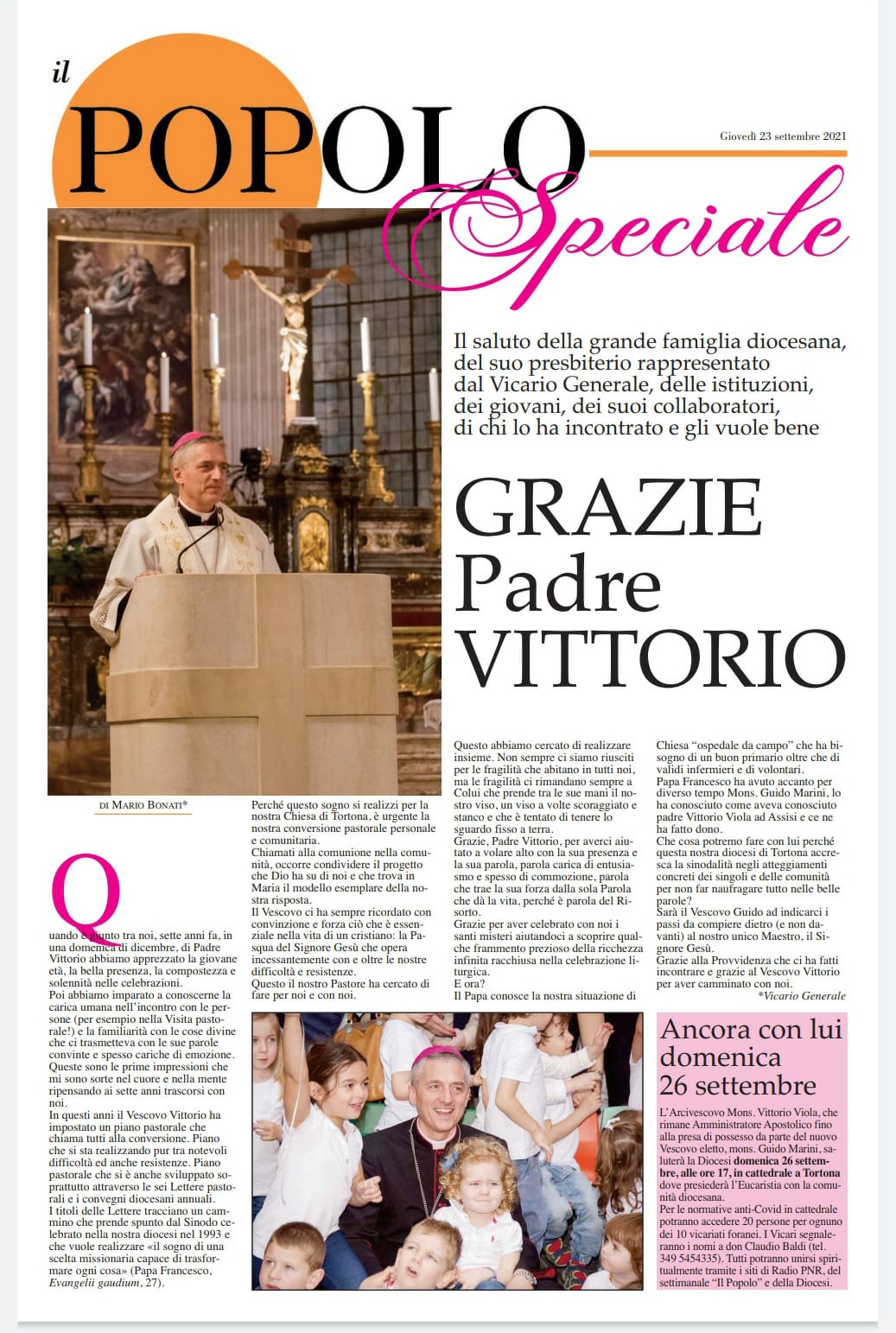 GRAZIE Padre Vittorio