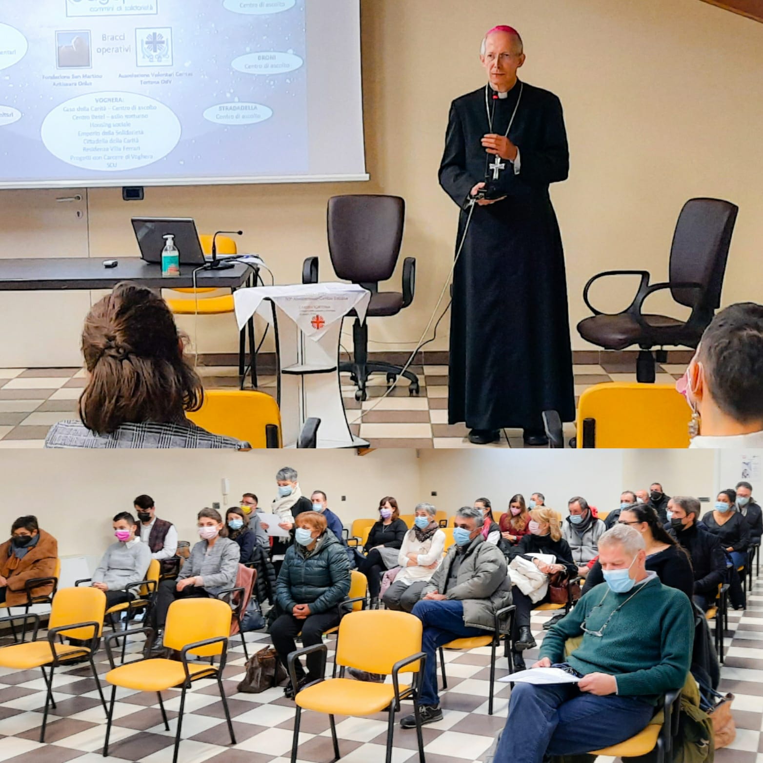 Il Vescovo Mons. Guido Marini incontra i membri della Agape
